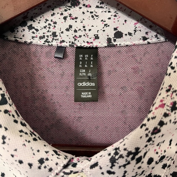 Mens Adidas Jacquard Golf Polo Shirt XL Like NEW - Picture 5 of 9